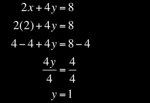 5 Solve the following system of equations.