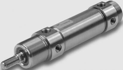 TN T OUN YN N TO mm tainless steel clean profile cylinders available in different versions: with or without magnet execution double-acting - single or through-rod pneumatic cushioning on request