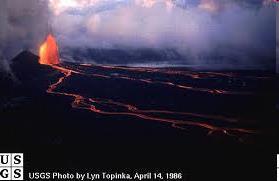 Shield volcanoes are formed from layers upon layers