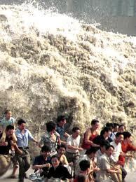during an earthquake A 1 meter wave in the