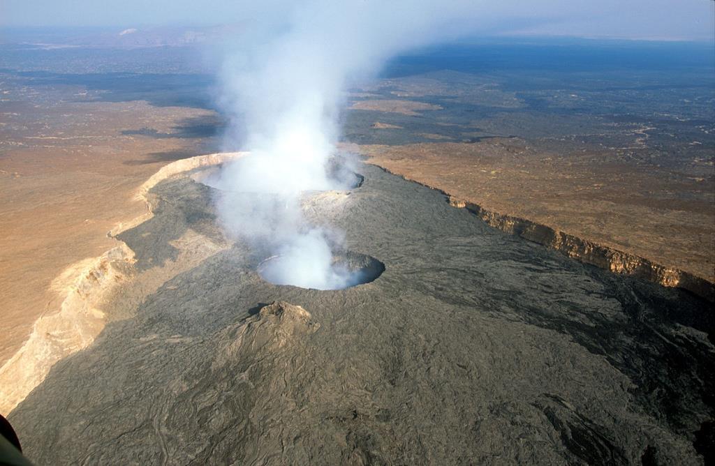 Types of Volcanoes Shield Volcanoes Flat and broad in shape The lava in shield volcanoes flows in very