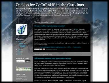Cuckoo for CoCoRaHS Regional CoCoRaHS Blog: Stay up to date with current events and news Find the