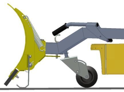 12. Plow adjustment In order to function correctly the plow requires proper adjustment of the guide tongues and the lifting wheel.