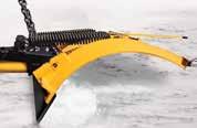 Road Pro 36-Series plows are constructed with 7-gauge steel or 3/8" thick polyethylene.