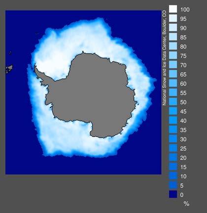 Aside: Winter Antarctic sea ice August, 2000 National Snow and