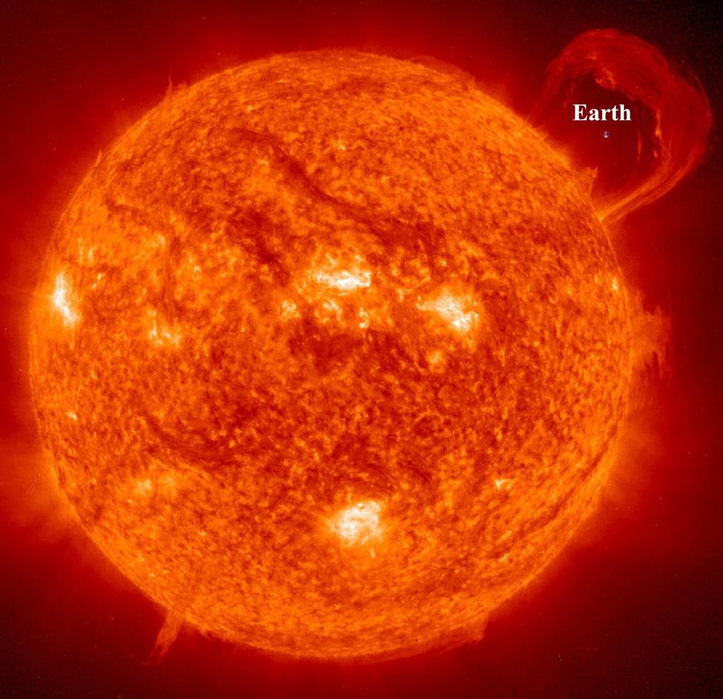 Astronomy 154 Lab 3: The Sun NASA Image comparing the Earth with the Sun. Image from: http://www.universetoday.