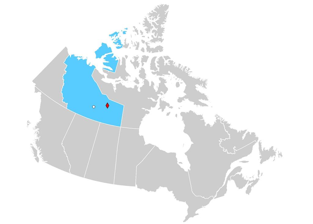Location The Kennady North Project is located 300 km ENE of Yellowknife, NWT Yukon Territory Northwest Territories