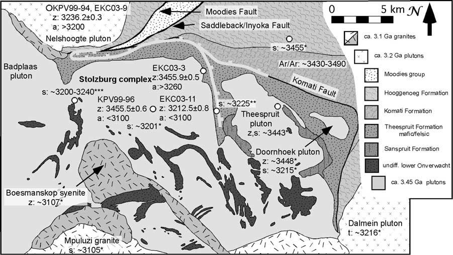 Figure 9. Geologic map of the Stolzburg area. See Figure 2 for location.