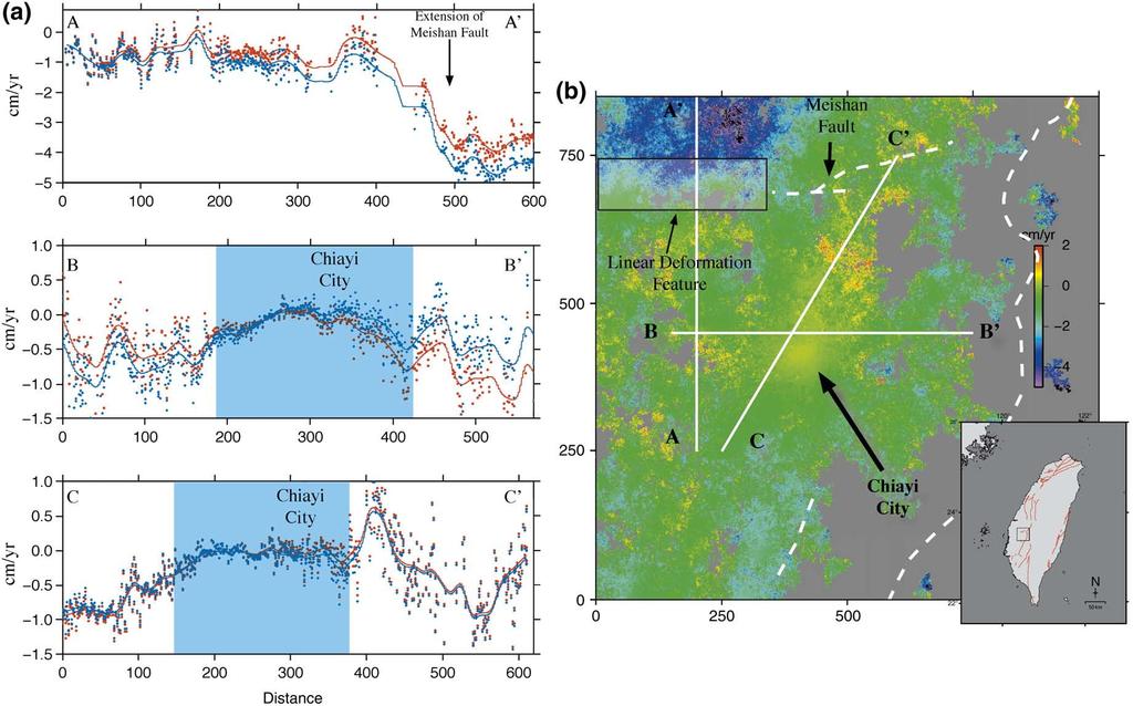 J.-Y. Yen et al. / Remote Sensing of Environment 112 (2008) 782 795 Fig. 5. Results of DInSAR analyses in the area of study.