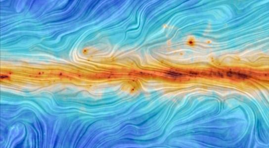 Measurement of magnetic field in the Galaxy by Planck.