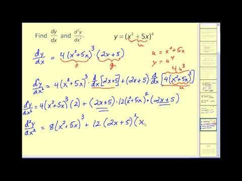 and Math Video Tutorials by James Sousa, Higher-Order Derivatives: Part of (5:1).