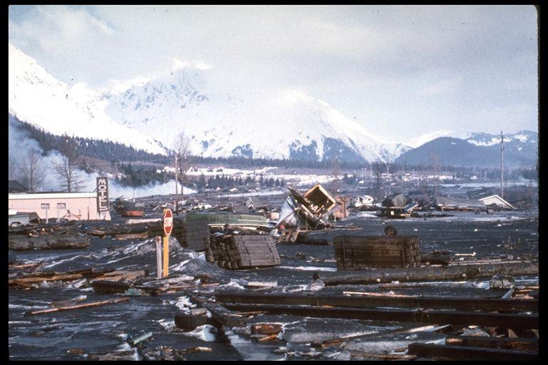 Tsunami Damage Seward, Alaska Photo: Kirkpatrick on March 28, 1964