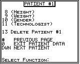 When you begin to run a test, such as schillings, the counter software will ask if you wish to use a patient from the Library.