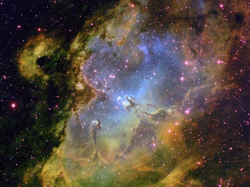 6. NEBULAE are HUGE clouds of gas and dust ranging