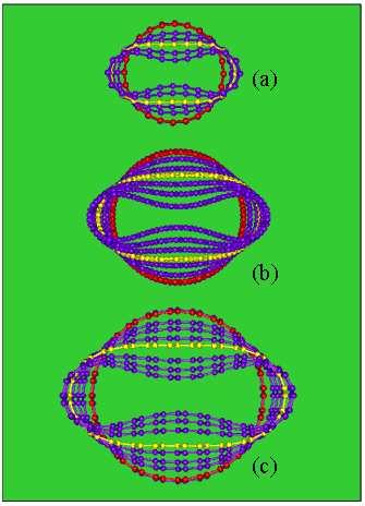 J. Zang, O. Aldás-Palacios and F. Liu / Commun. Comput. Phys., 2 (2007), pp. 451-465 457 Figure 3: Evolution of cross-sections of SWNTs under hydrostatic pressure.
