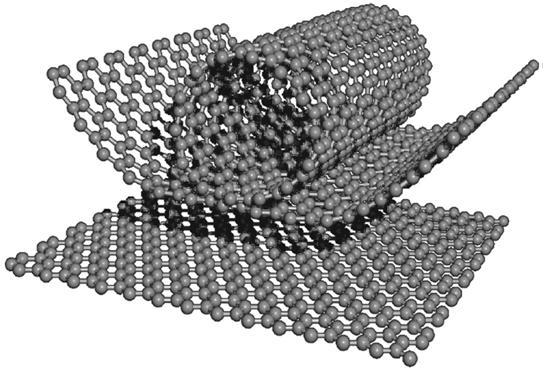 outside of the tube for the compensation. This is the reason for the high mechanical strength, and unique electrical and chemical properties of the nanotubes [5]. Figure 1.