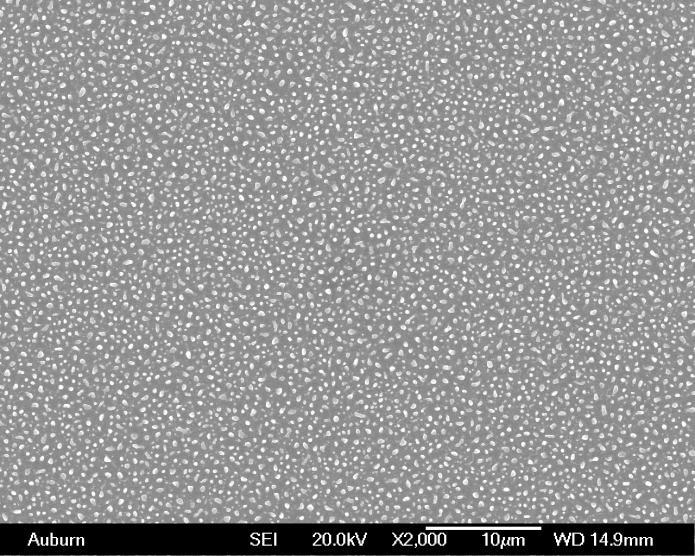 Figure 3.1: Silicon wafer sputtered with Fe.