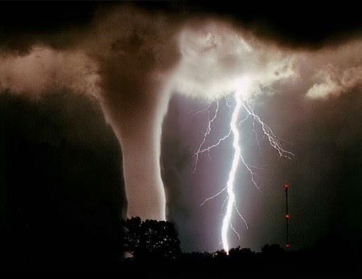 Tornados Powerful, funnel shaped, column of spiraling air.