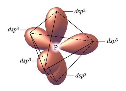 Permits 5 electron pairs (SN=5 trigonal bipyramidal ) 1 (3s orbital) + 3 (3p