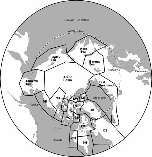 Figure 5. Map of Polar Bear Populations. Source: IUCN 14. Compare Figures 3 and 5.