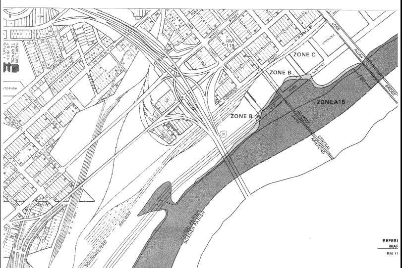 Original FEMA Flood Map 1984 Lake