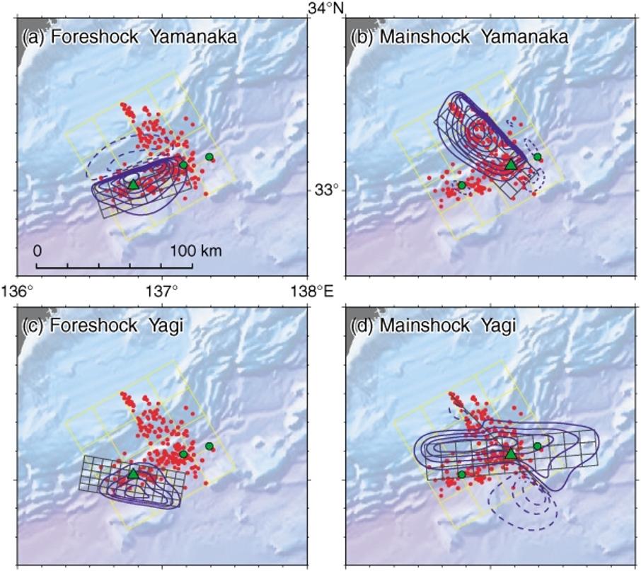 K. SATAKE et al.: TSUNAMI SOURCE OF THE 2004 OFF KII PENINSULA EARTHQUAKE 175 Fig. 3. Ocean bottom deformation computed from heterogeneous slip distribution estimated from seismic wave analyses.