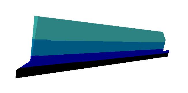 Figure 10.10: Domain decomposition for 2D Axi symmetric BFR simulations. Figure 10.11: Domain decomposition for 3D BFR simulations.