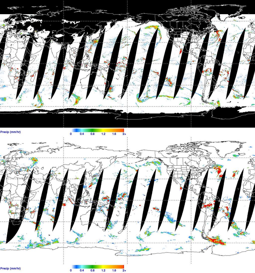 Example of AIRS filling in a feature over snow where AMSR cannot reliably estimate
