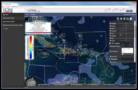 AIR TRAFFIC SITUATION DISPLAY (ASD) FOR ATFM UNIT ASD allows unlimited overlay capabilities for displaying information.