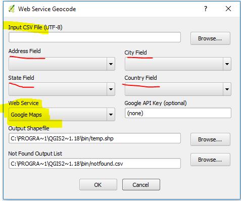 Use the plugin installer, load MMQGIS, this plugin has a geocoder, as well as other tools. A new menu will be created in QGIS and the geocoder is one of the selections (choose Geocode CSV).