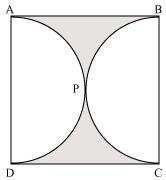 Question 3: Find the area of the shaded region in the given figure, if ABCD is a square of side 14 cm and APD and