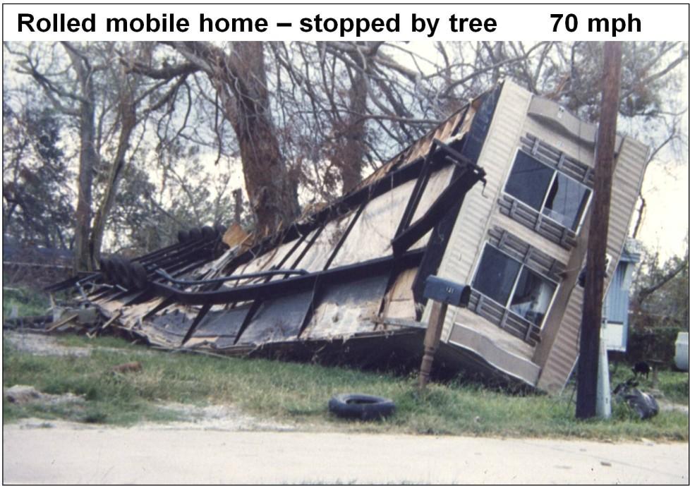 Mobile Home Safety The average annual death rate in mobile homes due to tornadoes is 20 times higher than in permanent homes Mobile homes were the most common location for tornado fatalities (44%)