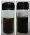 changed to dark brown on complete addition of reducing agent indicating the formation of citrate capped copper nanoparticles.