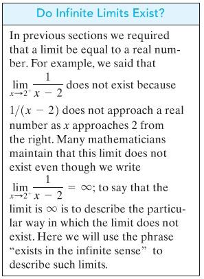 Other Infinite Limits Examples. 1.