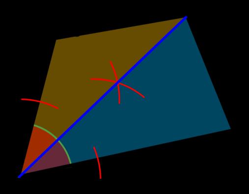 off each line segment Create arcs within the angle Do not alter