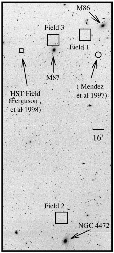 Feldmeier et al. (1998) detected intracluster PNe in several Virgo Cluster fields.