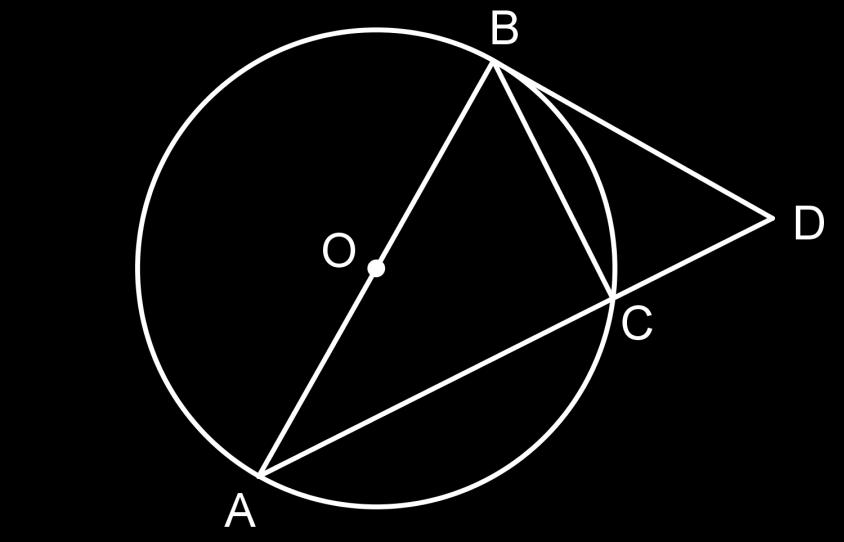 Page 22 of 24 (b) In the diagram below, a circle with centre O is drawn.