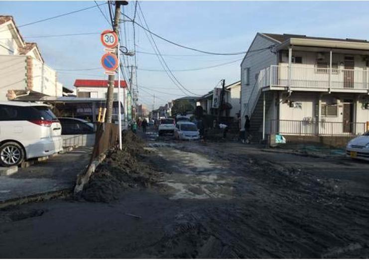 19 Figure 12: Residential houses in Hinode, Urayasu City land covered by ejected sands immediately after the earthquake (Photo by S. Yasuda).