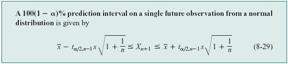 1 Prediction Interval for Future Observation 8 The