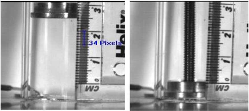 U. Zafar et al. / Powder Technology 264 (214) 236 241 239 Fig. 4. High speed video records of stub movement and impact. The experimental setup of the drop test method is shown in Fig. 3.