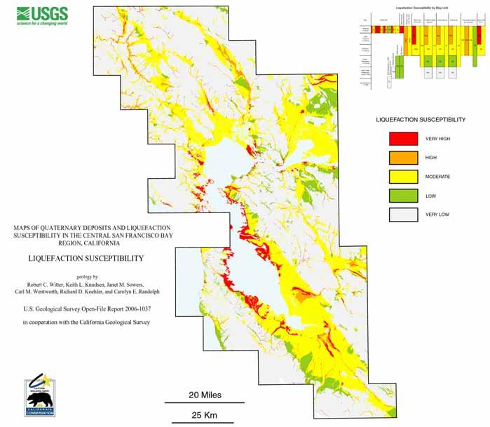 New liquefaction susceptibility mapping USGS OFR