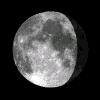 Waning Gibbous Moon - From now on, until it becomes new again, the illuminated part of the Moon that we can see decreases, and we say it's waning.