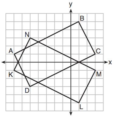 4. Which transformation would result in the perimeter of a triangle being different from the perimeter of its image? (1) (x, y) (y, x) (3) (x, y) (4x, 4y) (2) (x,y) (x, y) (4) (x, y) (x + 2, y - 5) 5.