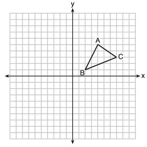 9. Triangle RST is graphed on the set of axes below.