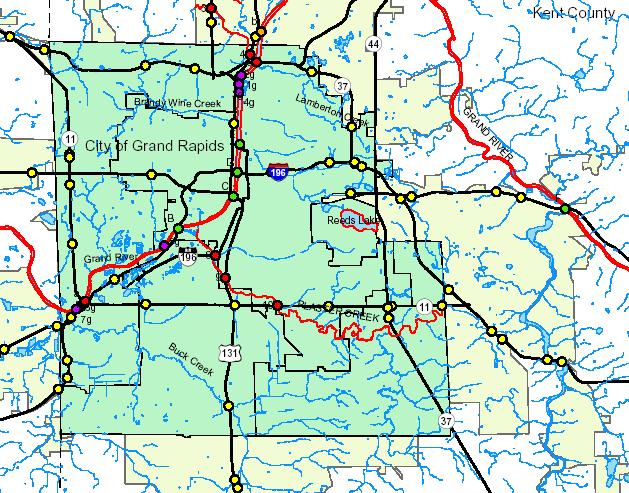 MDOT Water Impairment map-2003 a 7 7 Grand River @