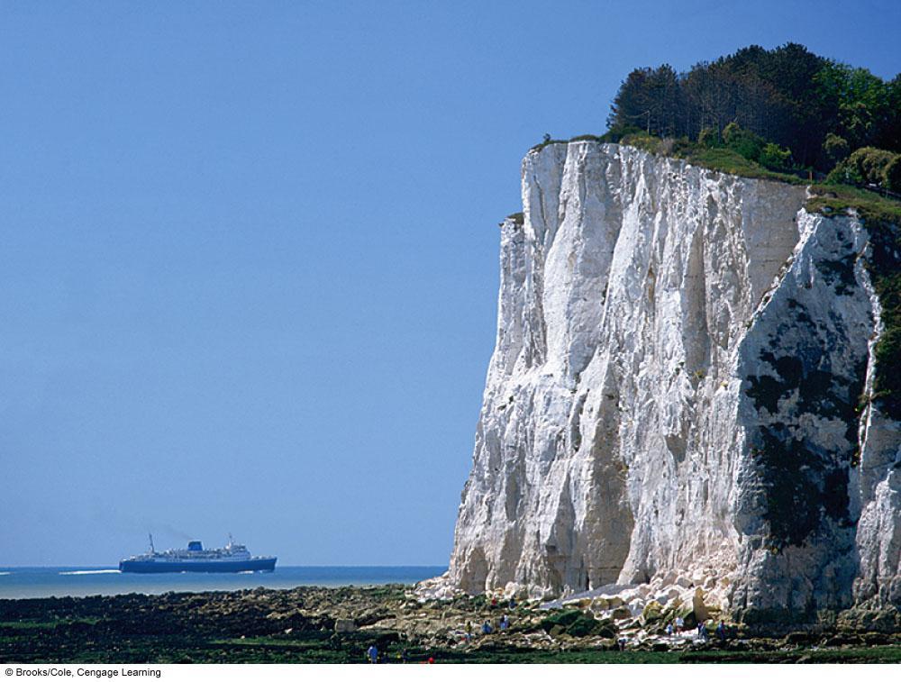 White Cliffs of Dover Chalky remains of