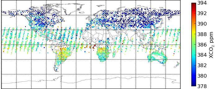 Satellite Orbits and Coverage Low Earth Orbit (LEO) Near-polar plane Below ~1000 km altitude If sun-synchronous, global sampling at fixed overpass time GOSAT, OCO-2, TanSat Geostationary Orbit (GEO)