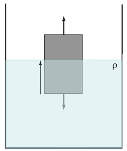 Principle of Buoyancy An object placed in a liquid experiences a buoyant force equal to the weight of the displaced liquid