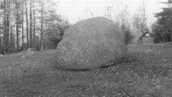 Page 7 of 9 17. The photograph below shows a large boulder of metamorphic rock in a field in the Allegheny Plateau region of New York State. 18.