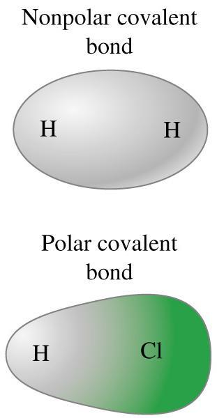 Nonpolar vs. Polar Covalent Bond There is no dipole drawn over the H 2 molecule WHY?